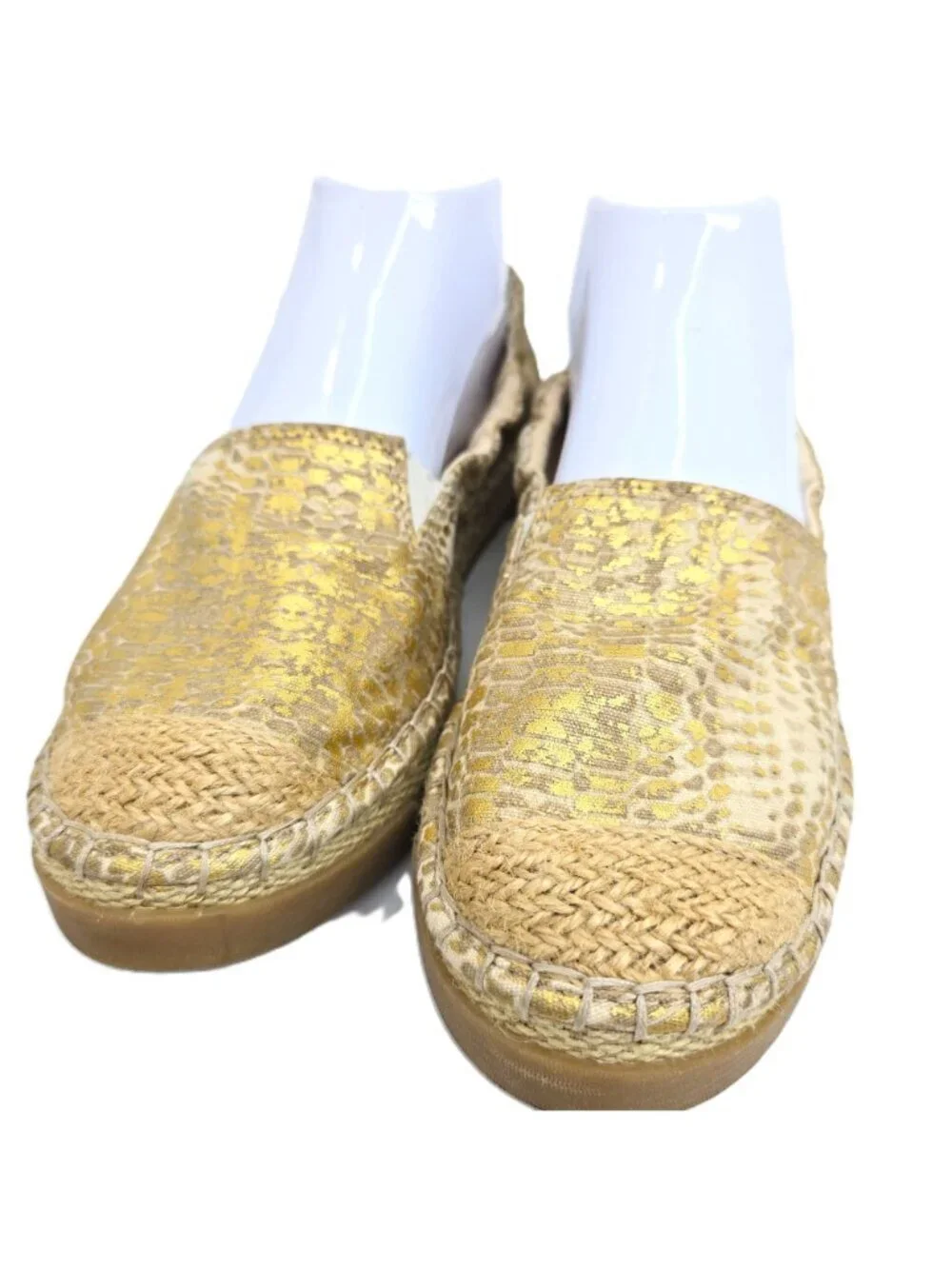 Sperry - Laurel Reef Gold Espadrille Slip-On Shoes Women Size 8